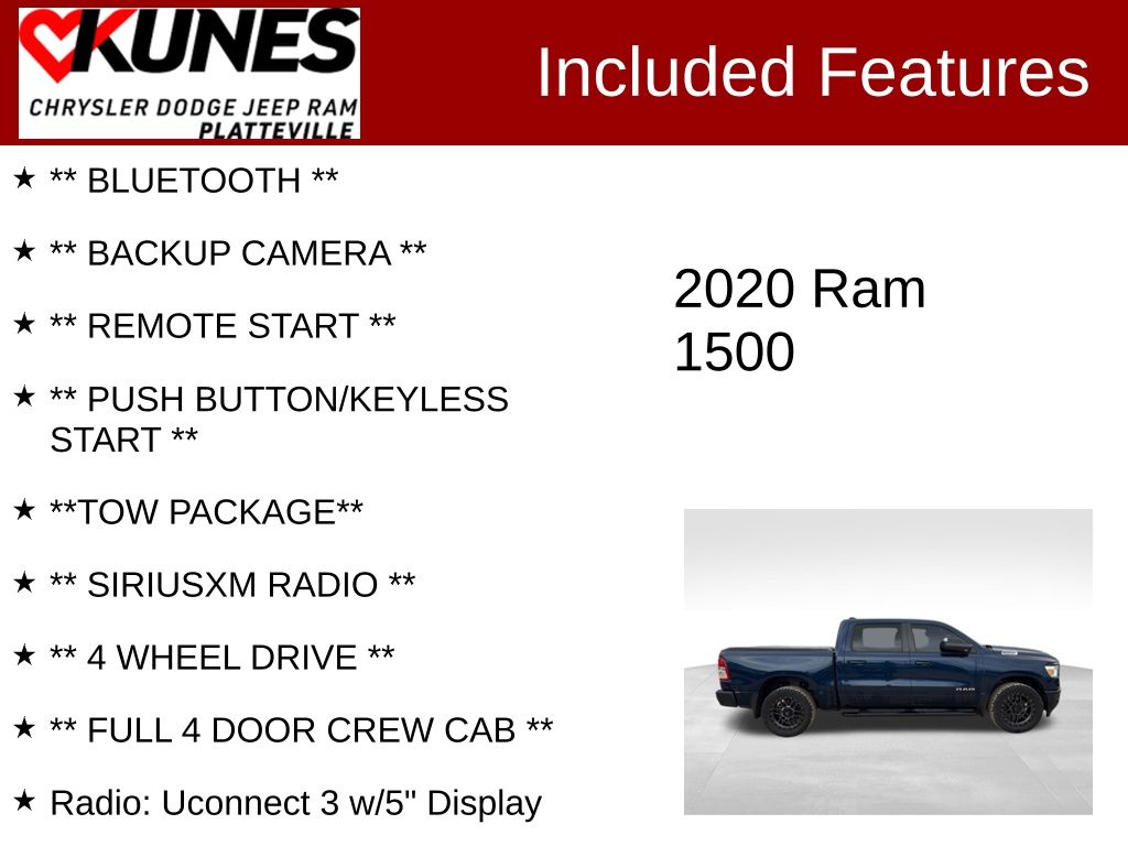 ram ram 1500 pickup 2020 1C6SRFFT2LN266038 image ram ram 1500 pickup 2020 1C6SRFFT2LN266038 image